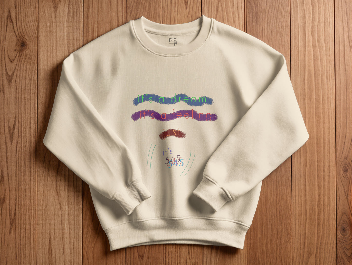 Just It's 545 Sweatshirt (Renk: Siyah-Ekru) (545SWT0001)