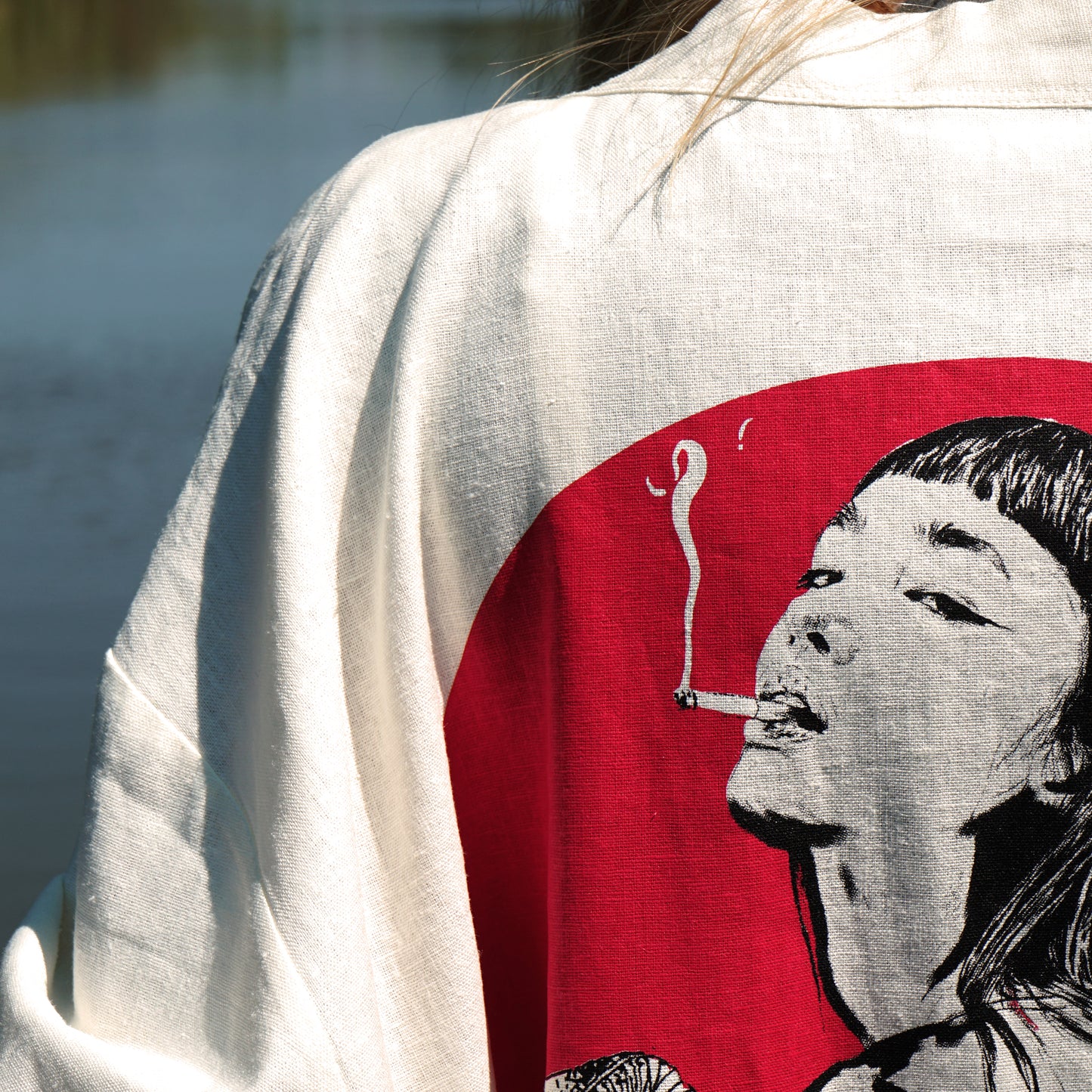 No Quit  ( "I Am Not a Quitter" serisi ) Keten Kimono