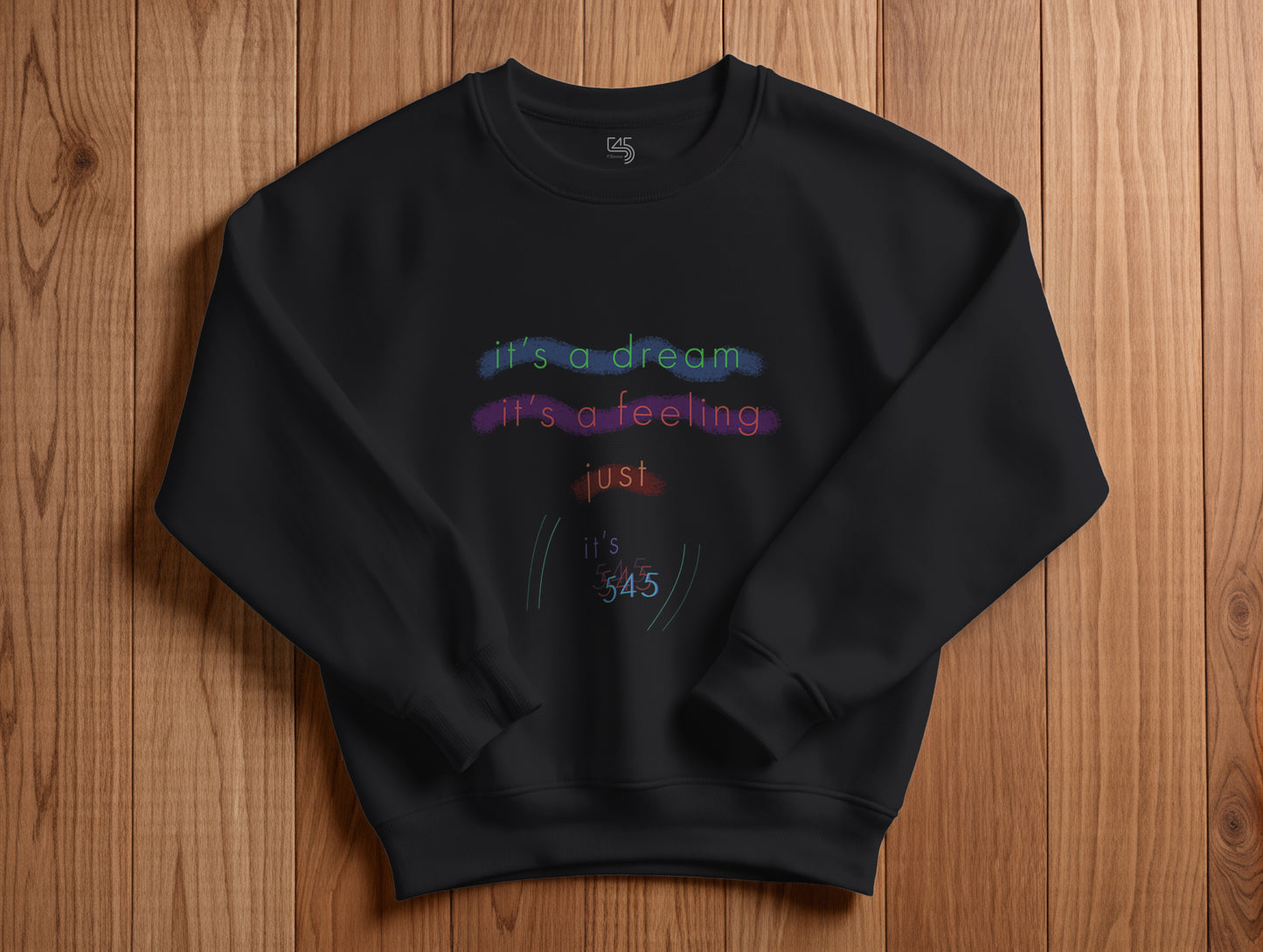 Just It's 545 Sweatshirt (Renk: Siyah-Ekru) (545SWT0001)