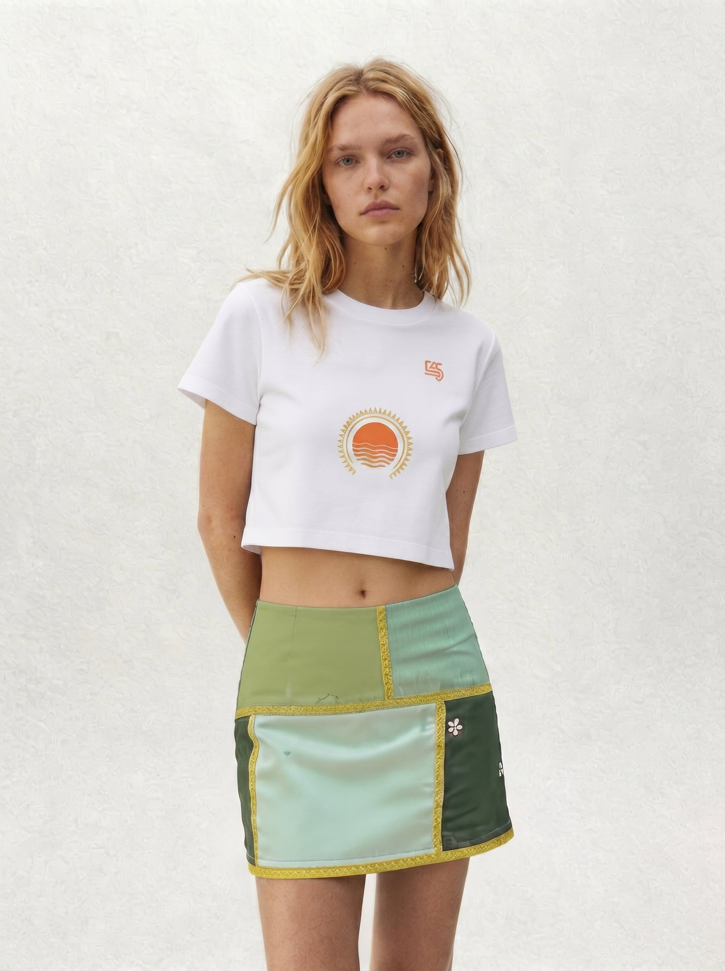 Sunset Crop Size T-Shirt (T-Shirt) 5 Colors