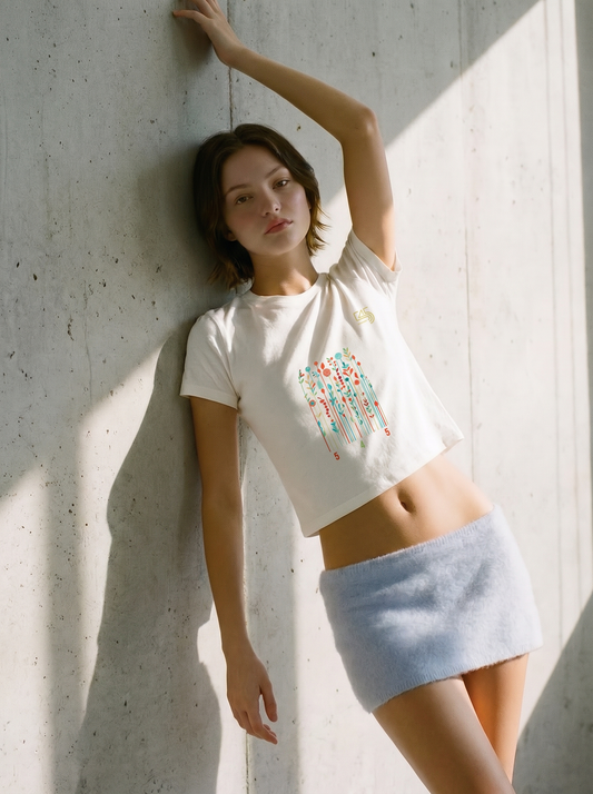 The Colors Crop Size T-Shirt (T-shirt) 5 Colors