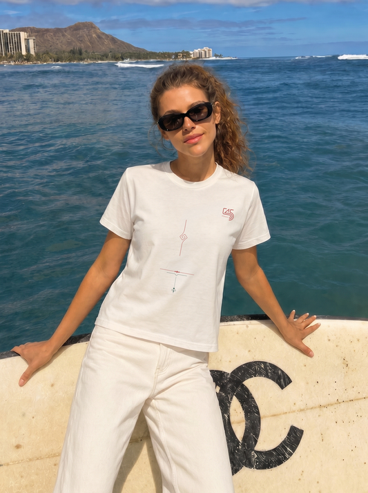Line Regular Size T-Shirt (T-Shirt) 7 Colors