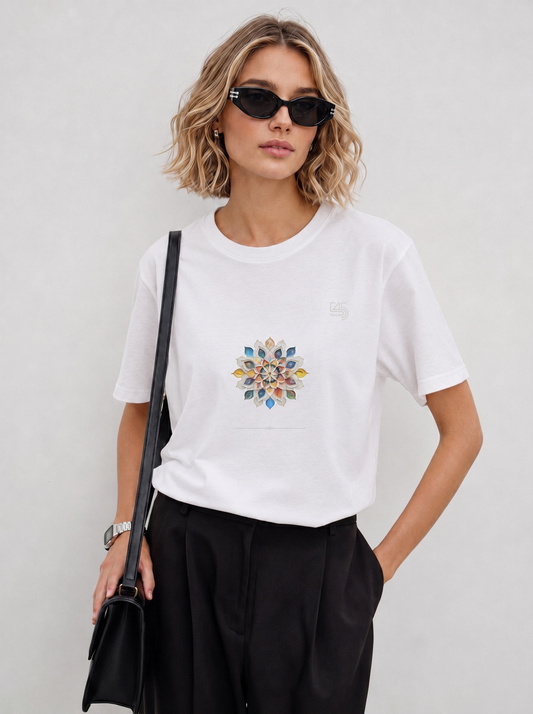 Lotus Mandala Regular Size T-Shirt (Tişört) 7 Colors