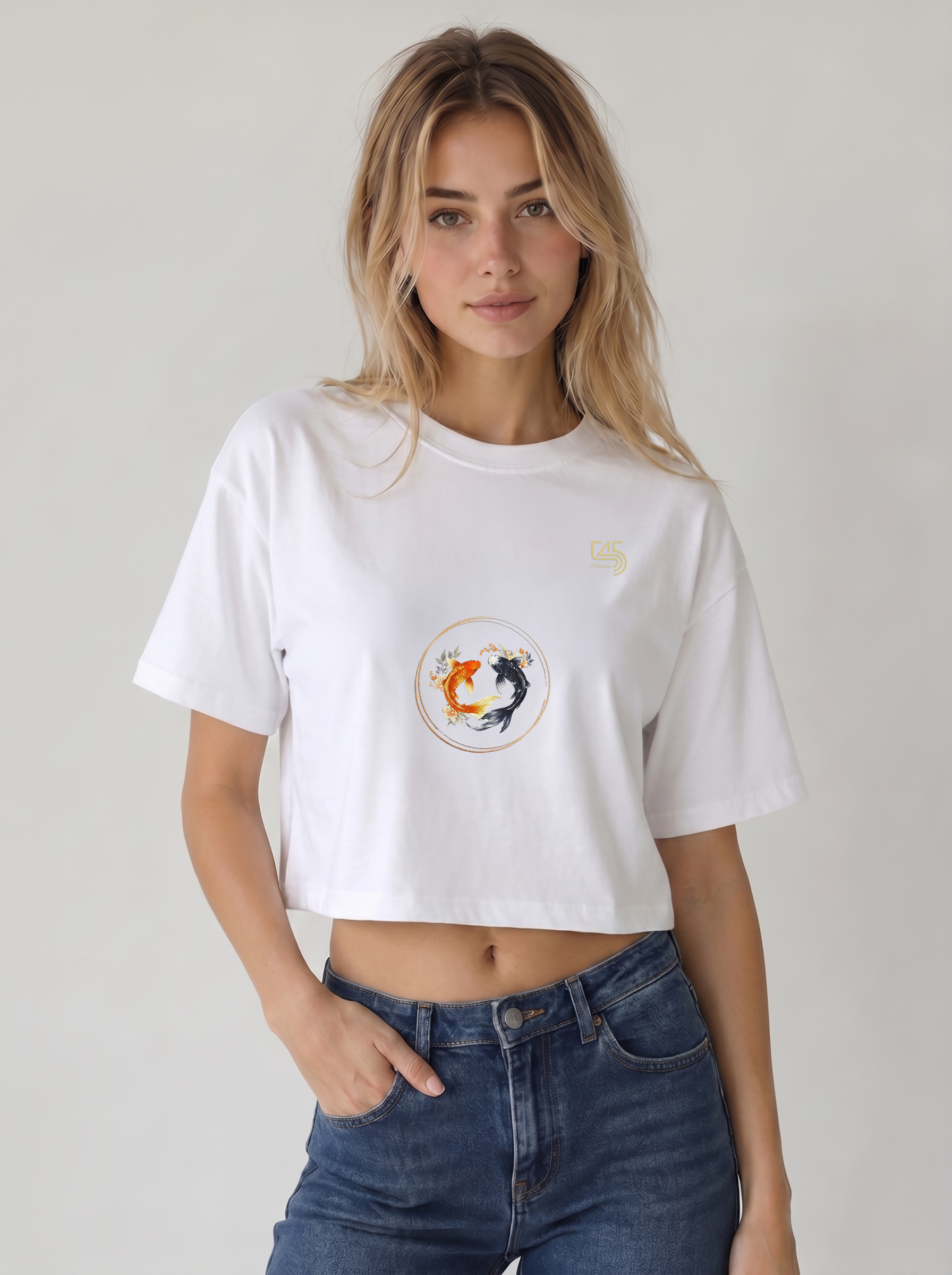 Koi Crop Size T-Shirt (Tişört) 5 Renk
