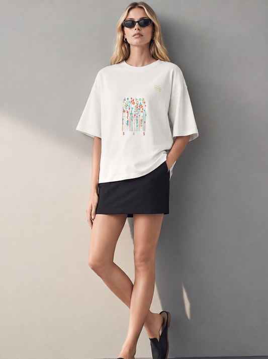 The Colors Over Size T-Shirt (Tişört) 2 Renk