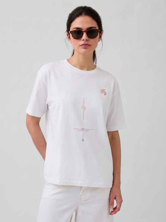 Line Over Size T-Shirt (Tişört) 2 Renk