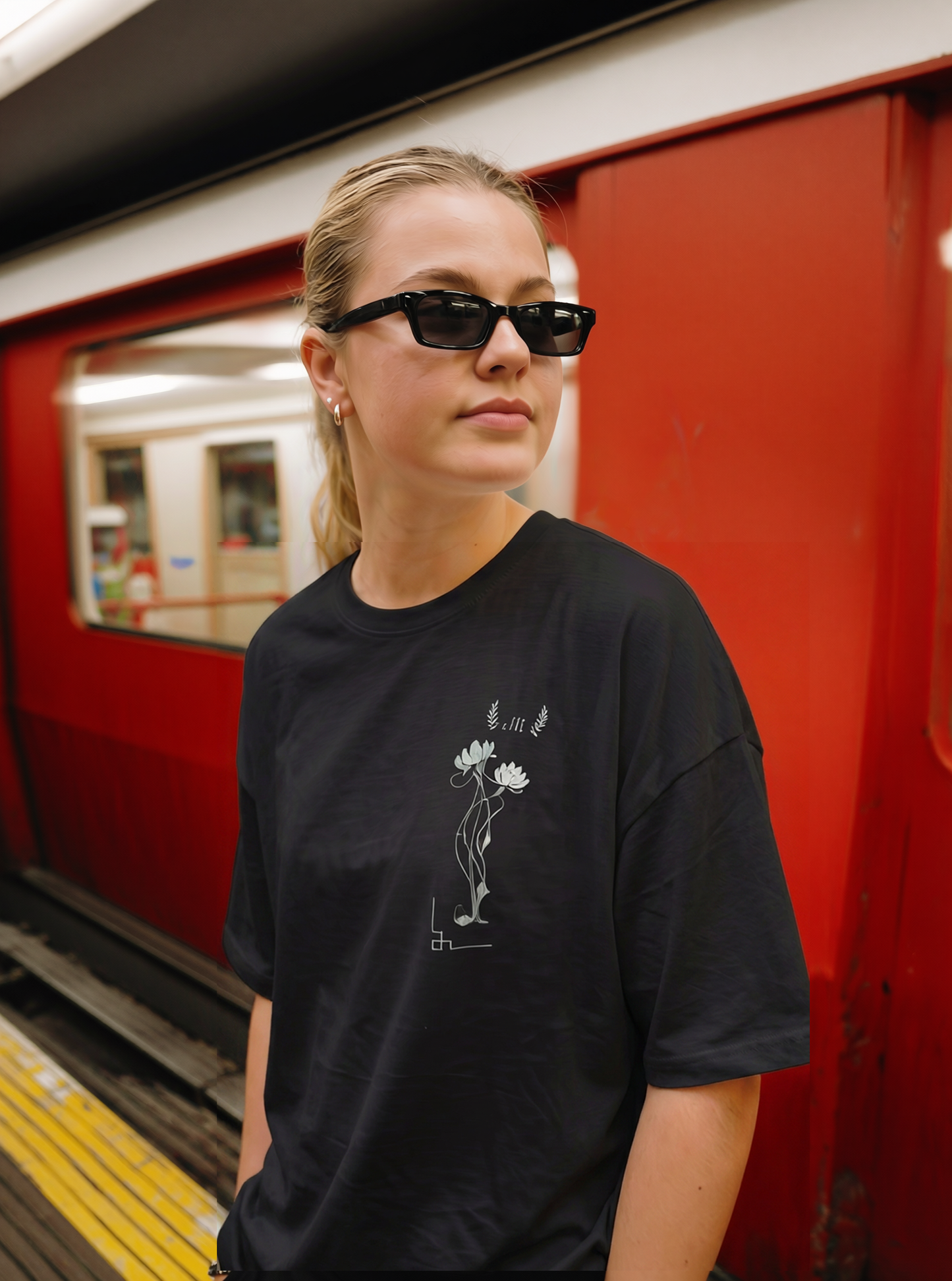 Lotus Flower Over Size T-Shirt (Tişört) 2 Renk