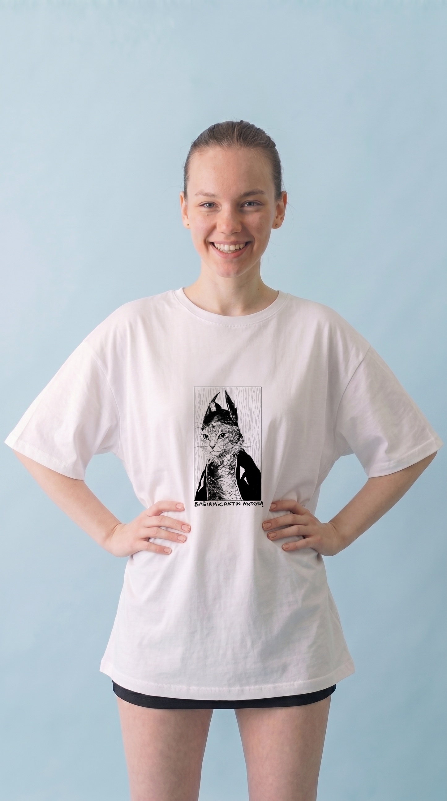 The Cat Anton Over Size T-Shirt (Tişört) 2 Renk