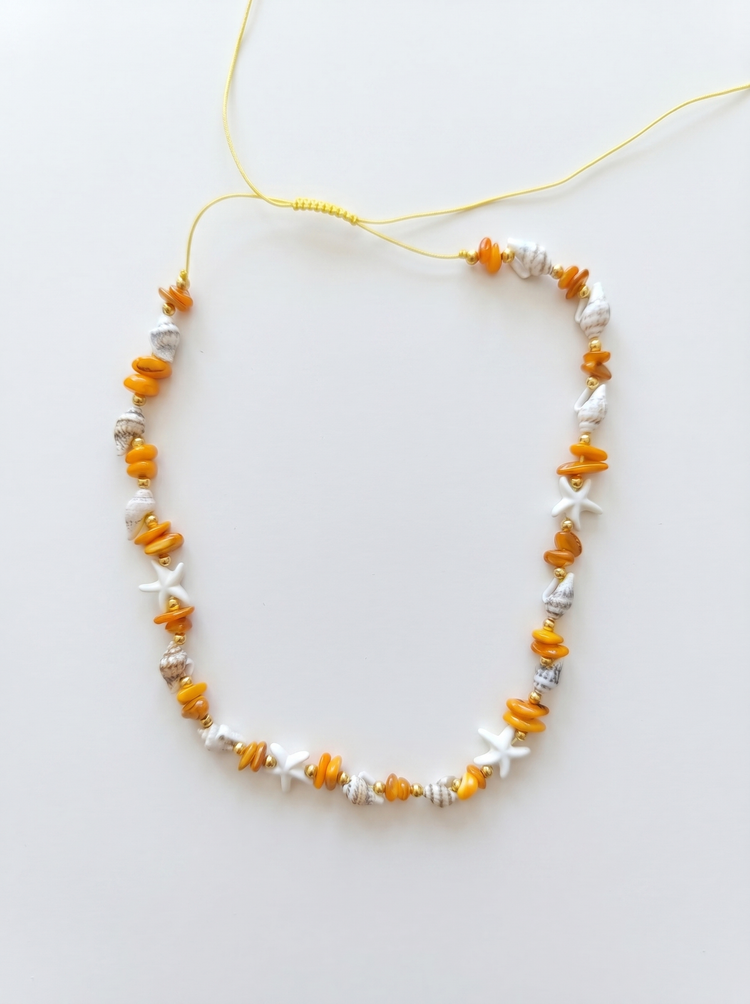 Starfish Tide Amber Kolye